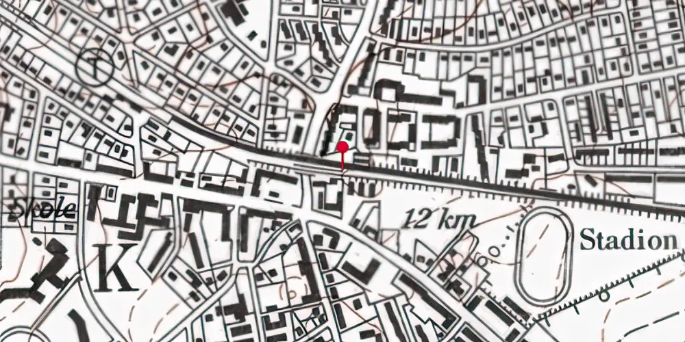 Historisk kort over Bagsværd S-togstrinbræt Historisk kort over Bagsværd S-togstrinbræt