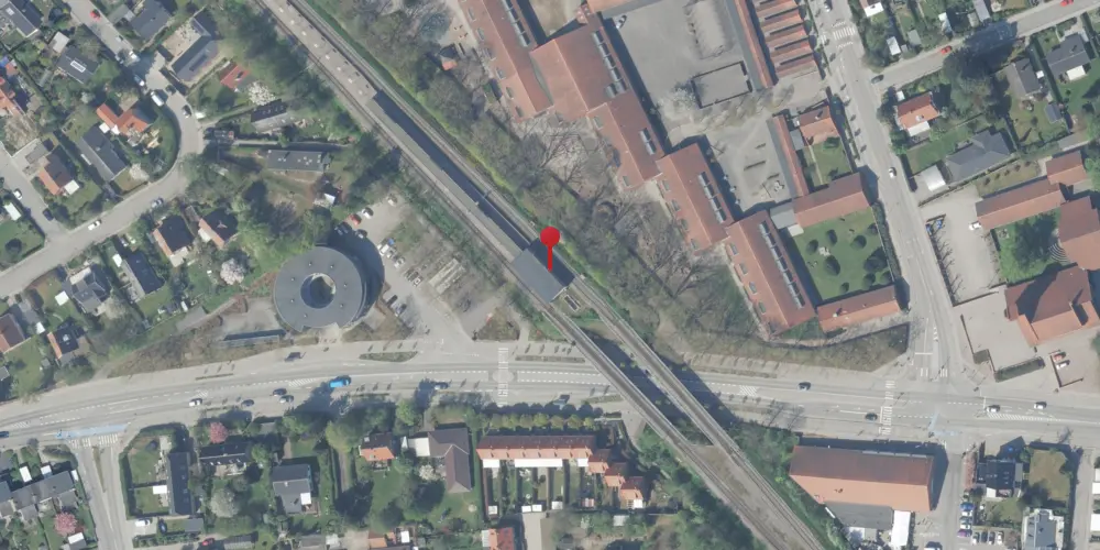 Historisk kort over Stengården S-togstrinbræt