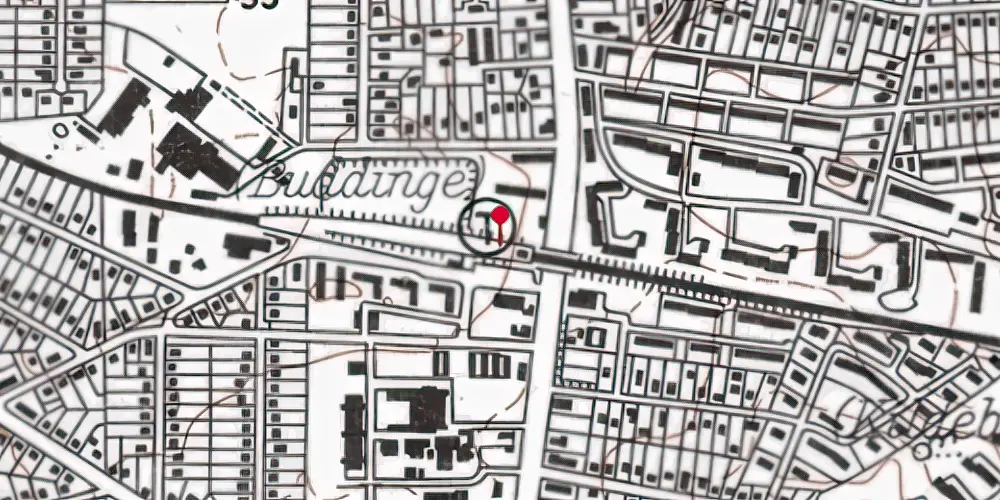 Historisk kort over Buddinge S-togstrinbræt