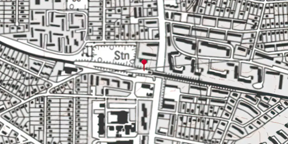 Historisk kort over Buddinge S-togstrinbræt