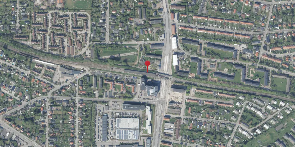 Historisk kort over Buddinge S-togstrinbræt