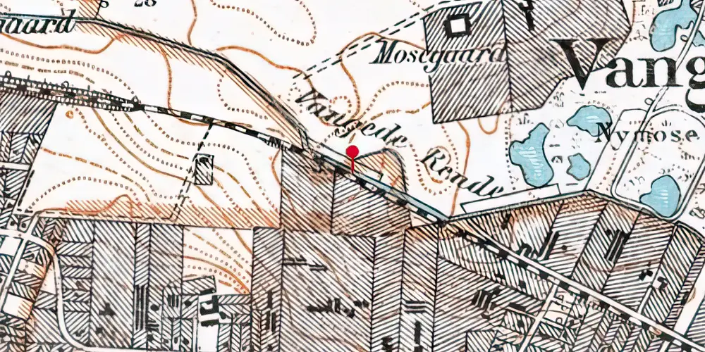 Historisk kort over Kildebakke S-togstrinbræt