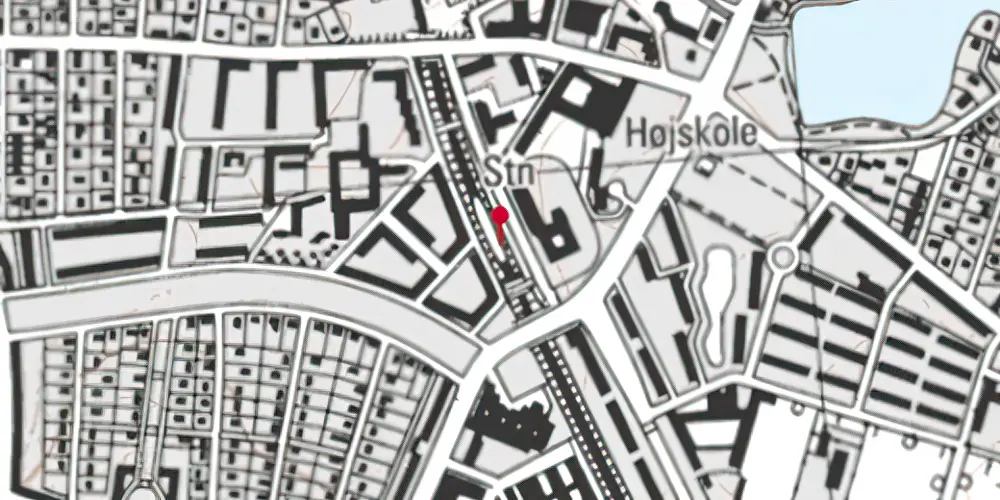 Historisk kort over Emdrup S-togstrinbræt Historisk kort over Emdrup S-togstrinbræt