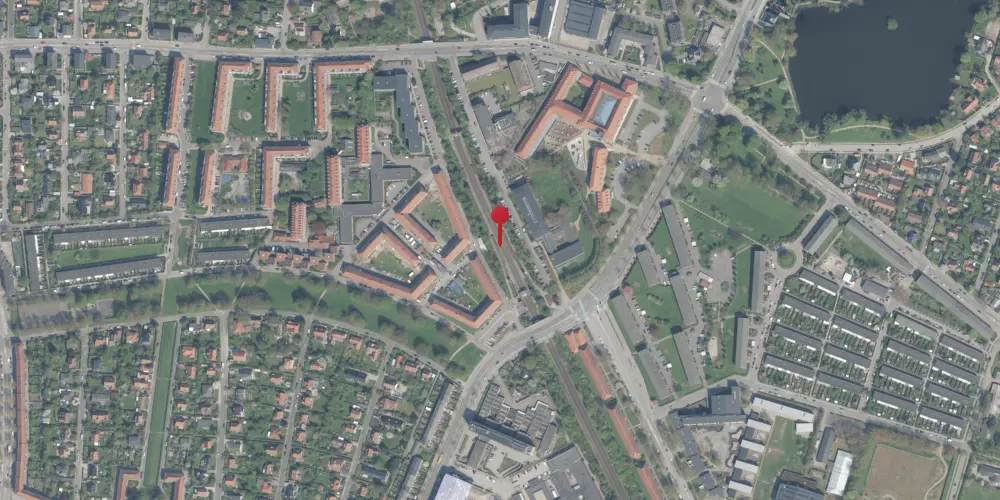 Historisk kort over Emdrup S-togstrinbræt Historisk kort over Emdrup S-togstrinbræt