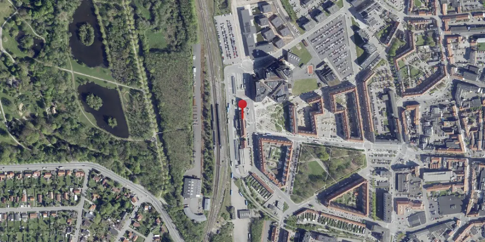 Historisk kort over Horsens Station