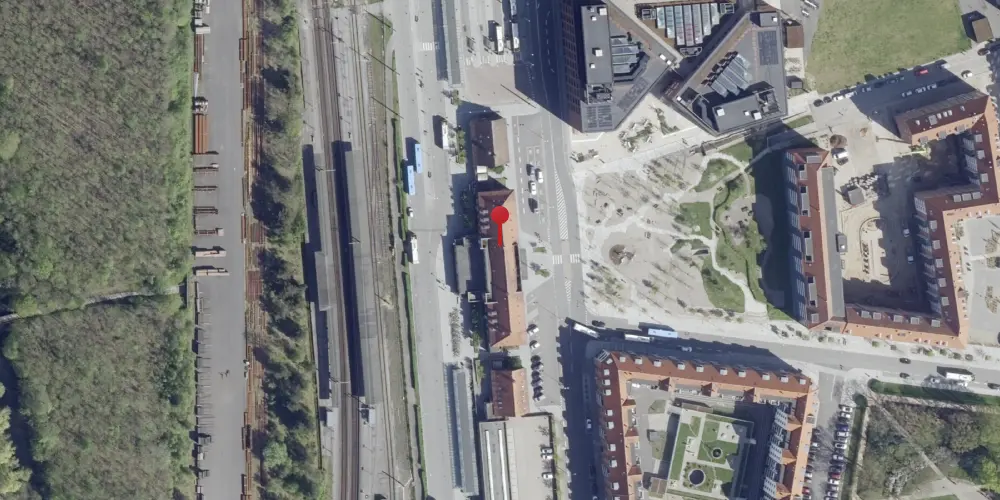 Historisk kort over Horsens Station