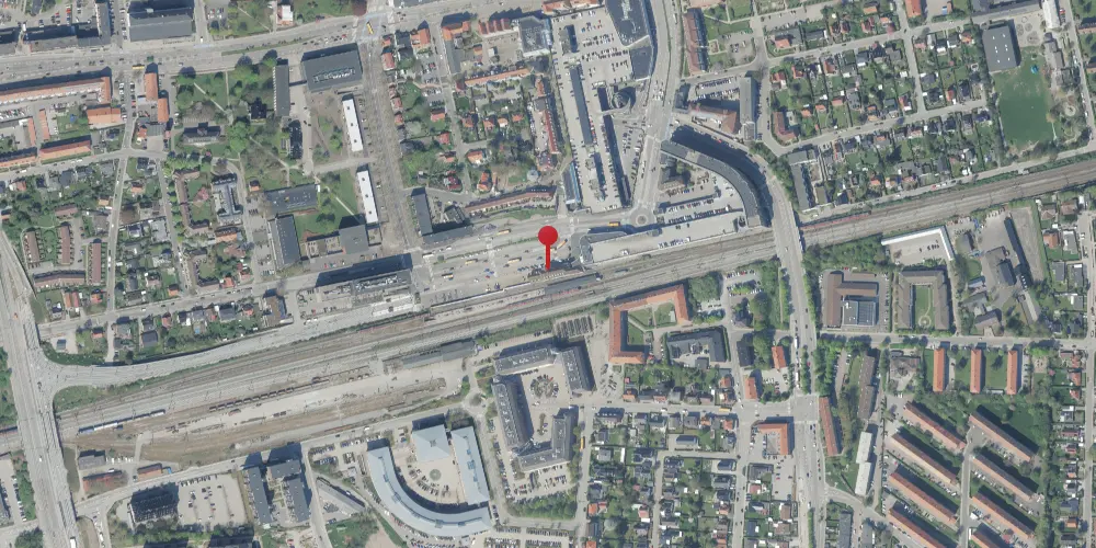 Historisk kort over Glostrup Station [1847-1918]