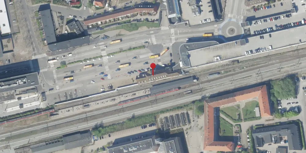 Historisk kort over Glostrup Station [1847-1918]