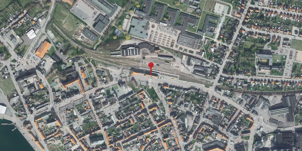 Historisk kort over Nakskov Station [1874-1925]