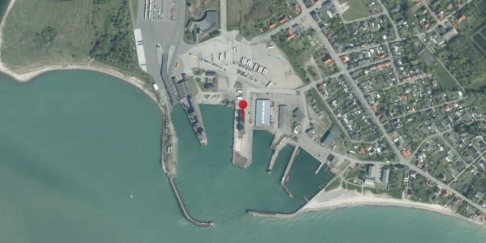 Historisk kort over Gedser Station [1886-1903]