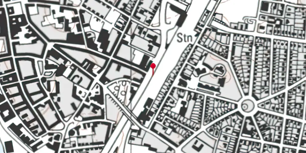 Historisk kort over Nykøbing Falster Station [1872-1963]