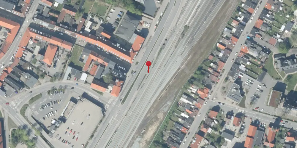 Historisk kort over Nykøbing Falster Station [1872-1963]