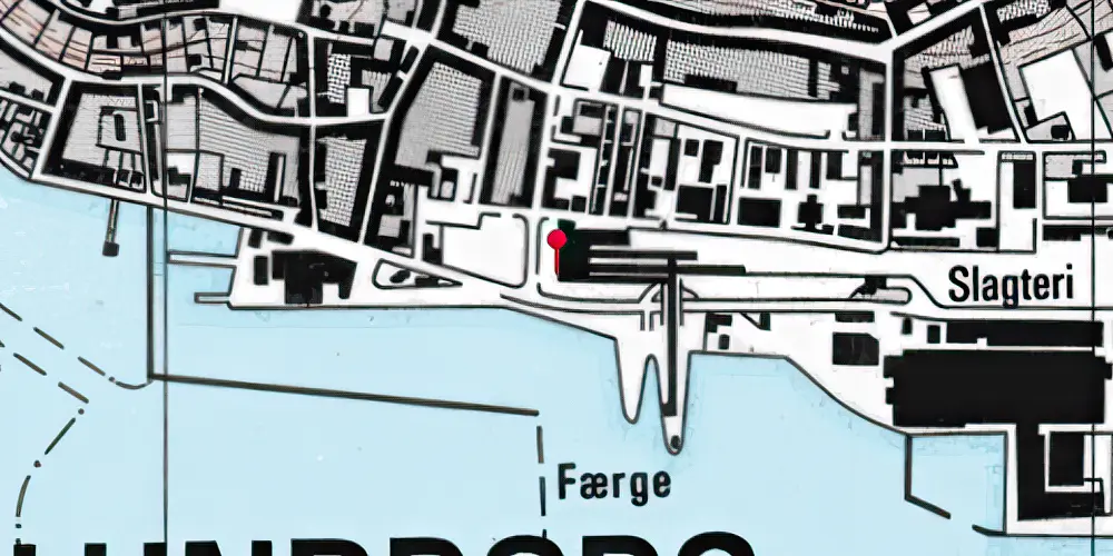 Historisk kort over Kalundborg Station [1874-1960]