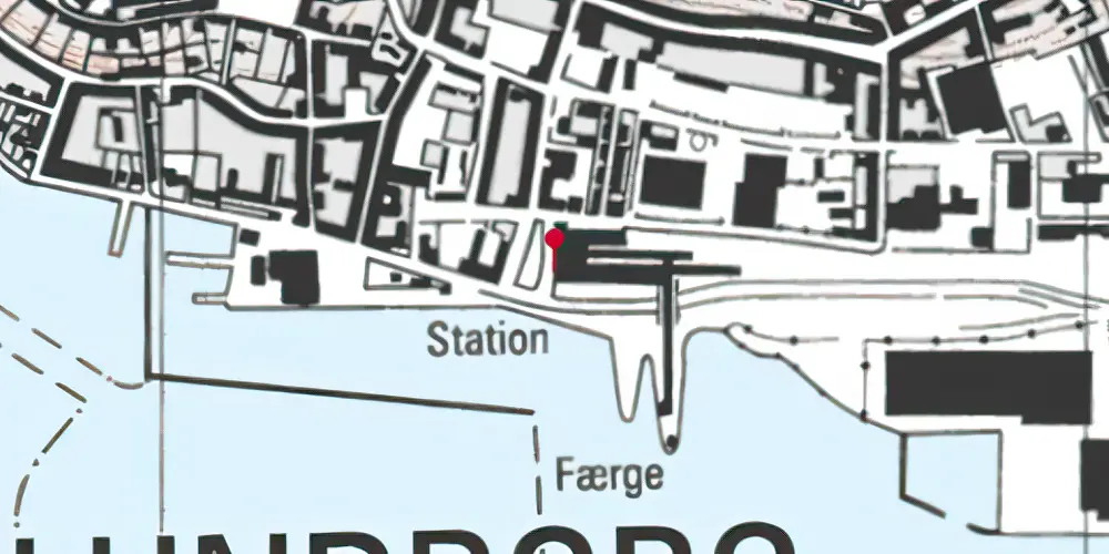 Historisk kort over Kalundborg Station [1874-1960]