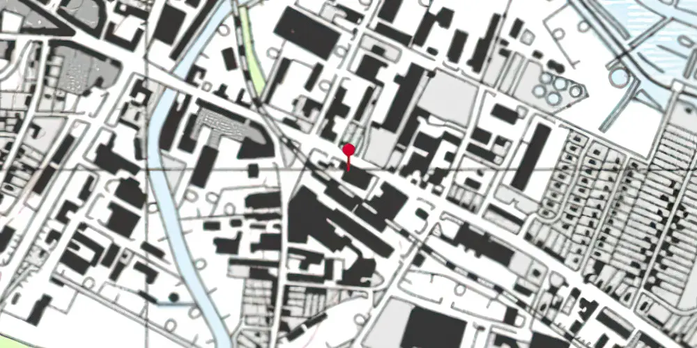 Historisk kort over Skive Station [1864-1888]