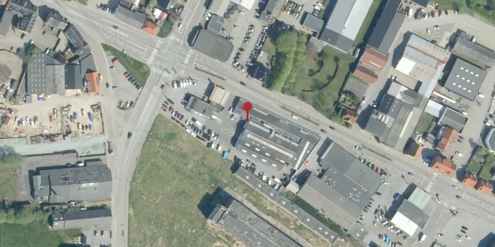 Historisk kort over Skive Station [1864-1888]