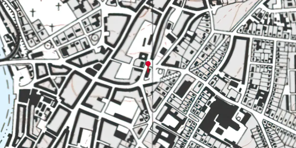 Historisk kort over Sønderborg By Amtsbanegård [1898-1914]