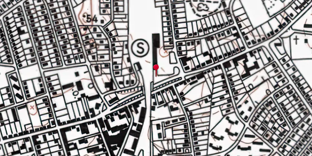 Historisk kort over Vojens Station [1864-1966]