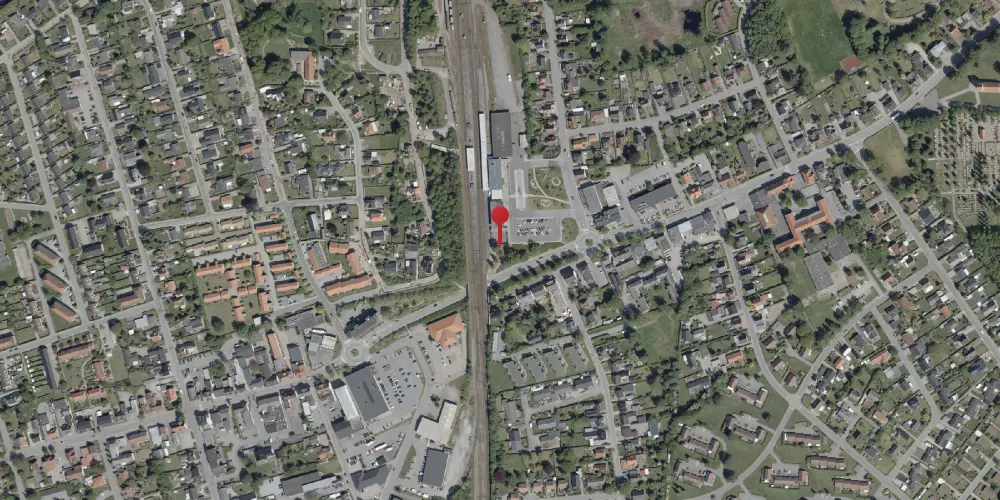 Historisk kort over Vojens Station [1864-1966]