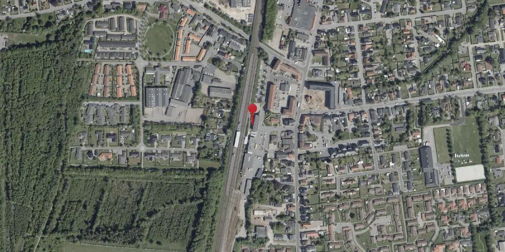 Historisk kort over Rødekro Station [1864-1969]