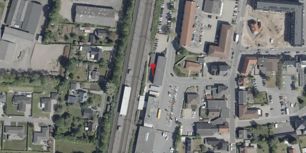 Historisk kort over Rødekro Station [1864-1969]