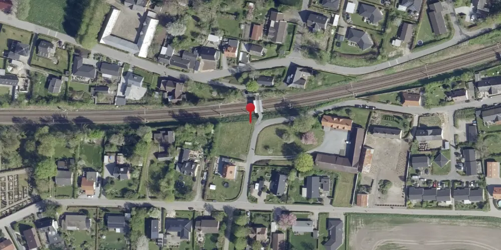 Historisk kort over Hansted Trinbræt Historisk kort over Hansted Trinbræt