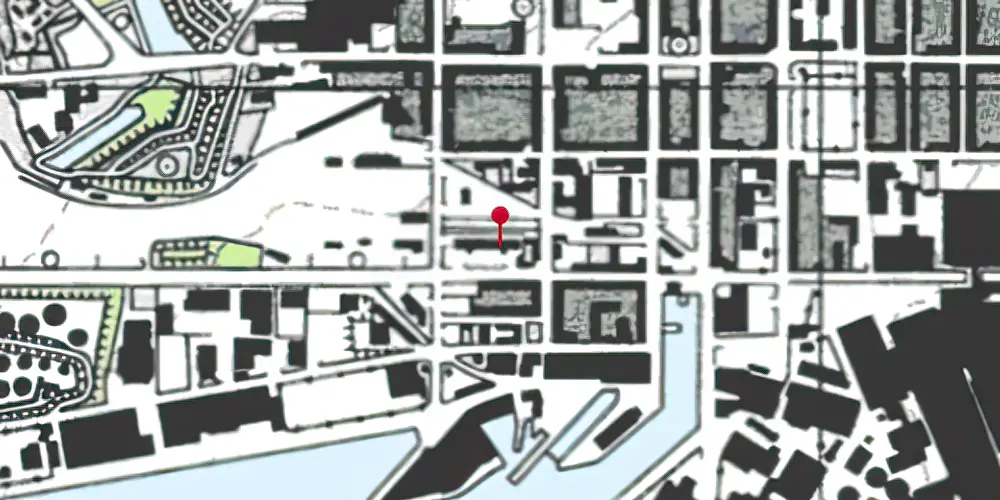 Historisk kort over Fredericia Station [1866-1869]