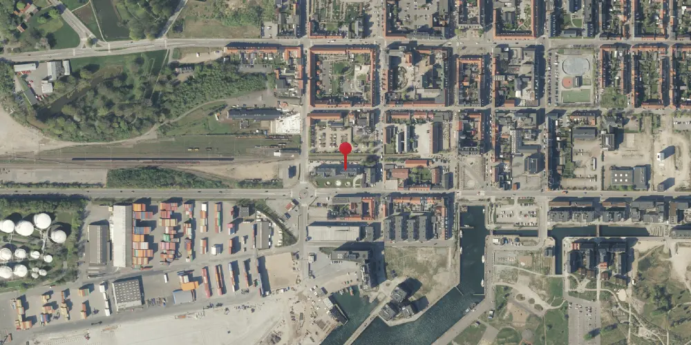 Historisk kort over Fredericia Station [1866-1869]