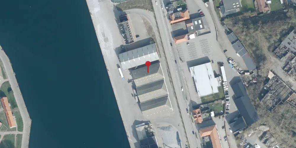 Historisk kort over Korsør Station [1856-1907]