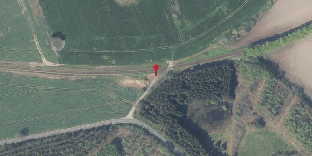 Historisk kort over Skibstrup Station [1906-1915]