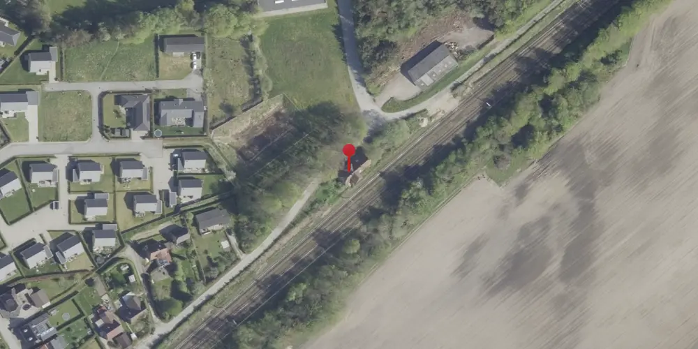 Historisk kort over Tvingstrup Station