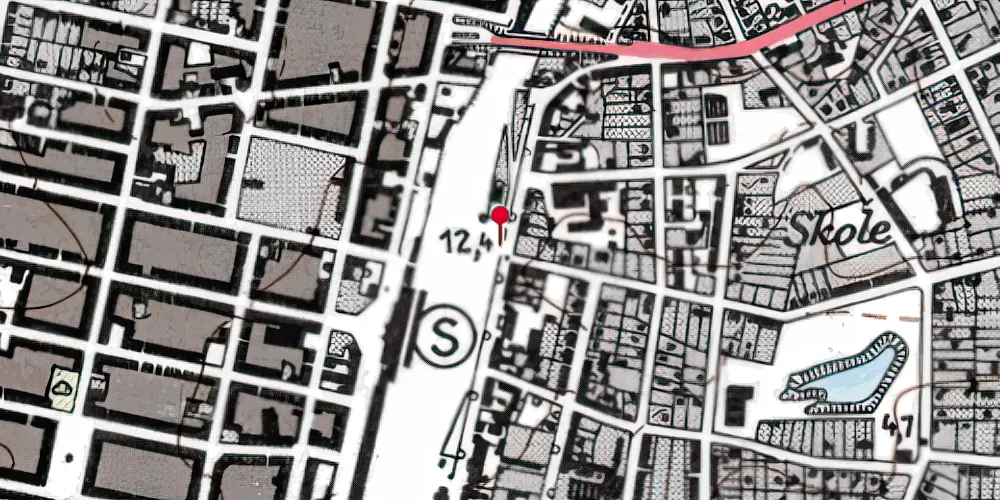 Historisk kort over Esbjerg Station [1874-1904]