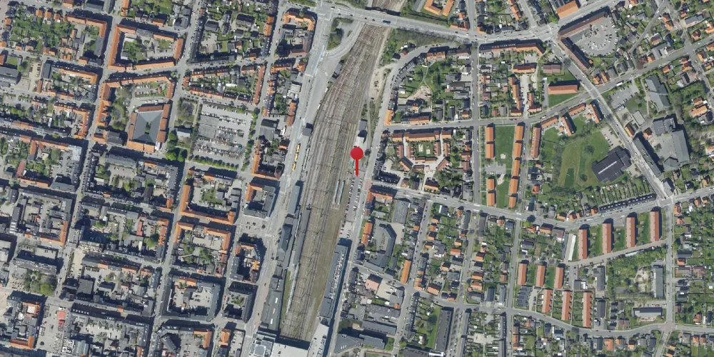 Historisk kort over Esbjerg Station [1874-1904]