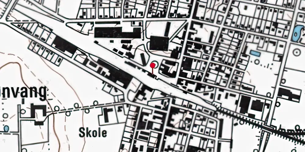 Historisk kort over Vejen Station [1874-1917]