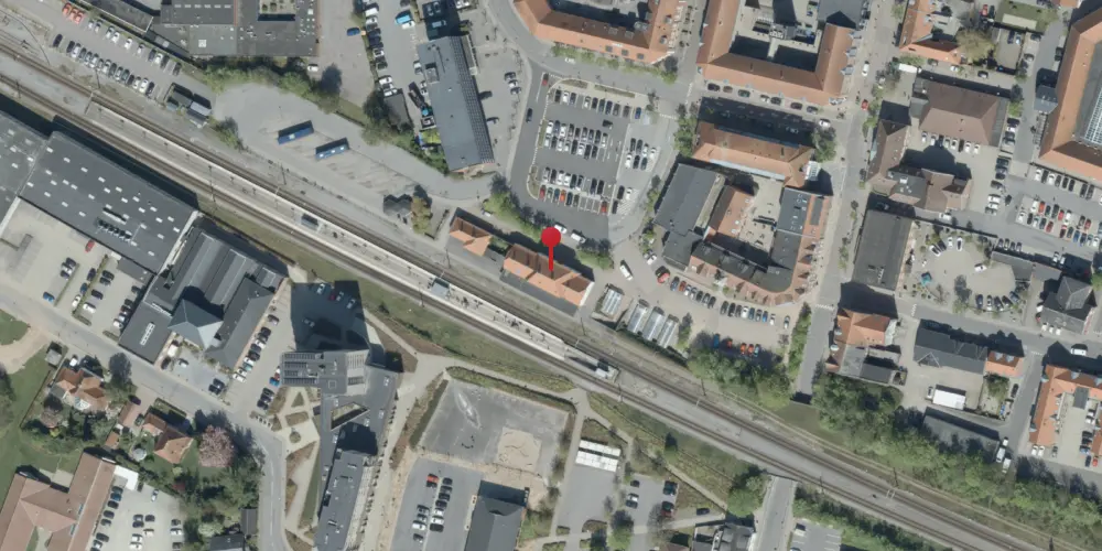 Historisk kort over Vejen Station [1874-1917]