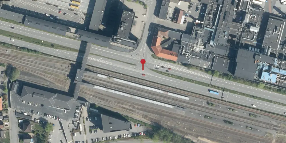 Historisk kort over Herning Station [1877-1906]