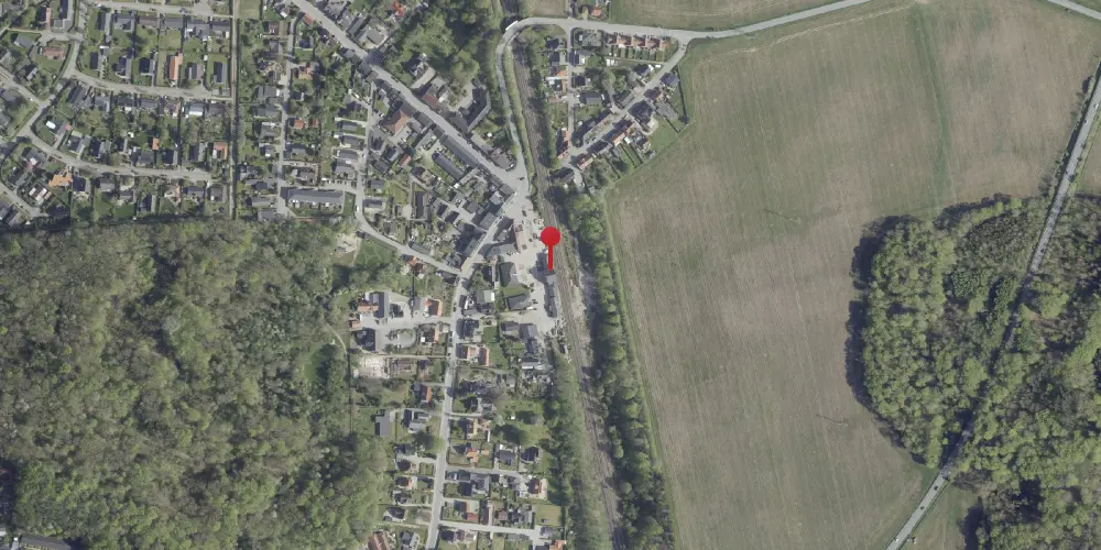 Historisk kort over Hovedgård Station Historisk kort over Hovedgård Station