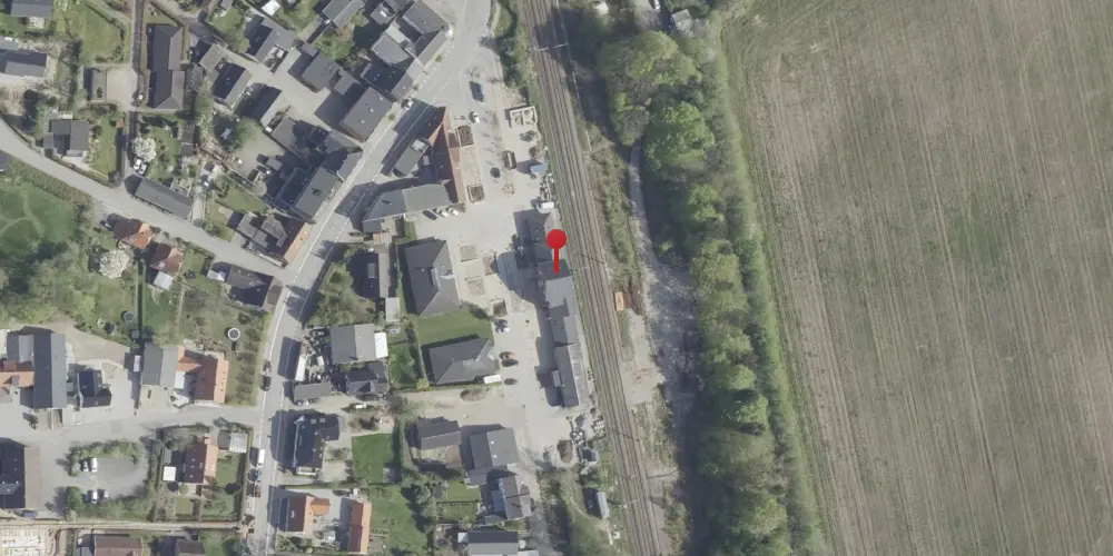 Historisk kort over Hovedgård Station Historisk kort over Hovedgård Station