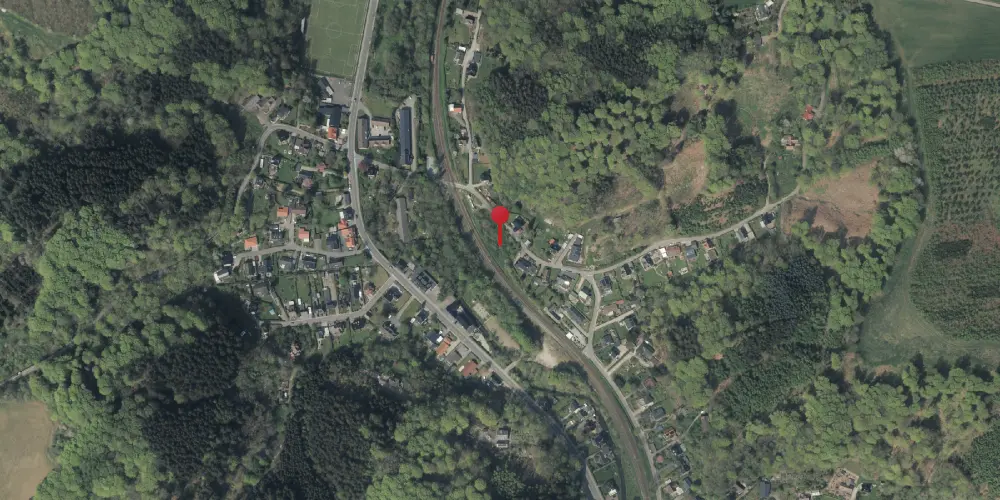 Historisk kort over Grejsdal Privatbanestation [1894-1914]