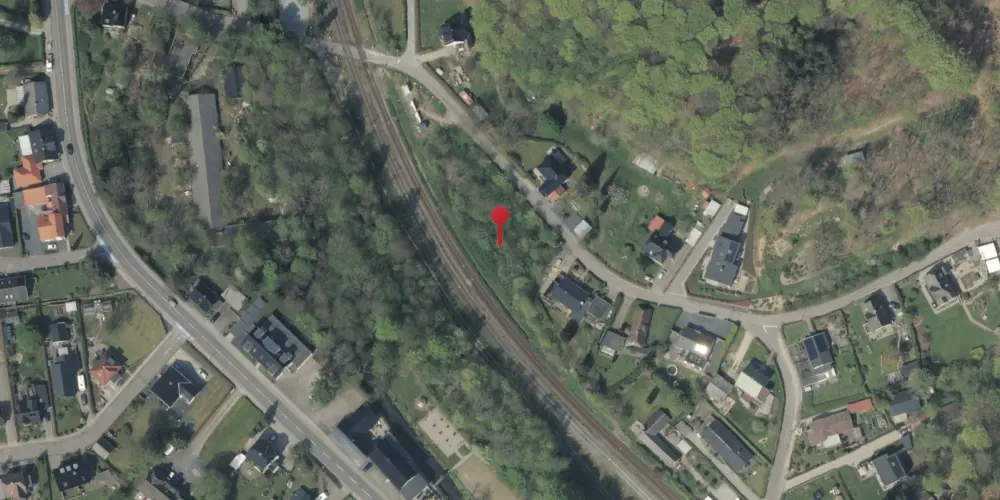 Historisk kort over Grejsdal Privatbanestation [1894-1914]