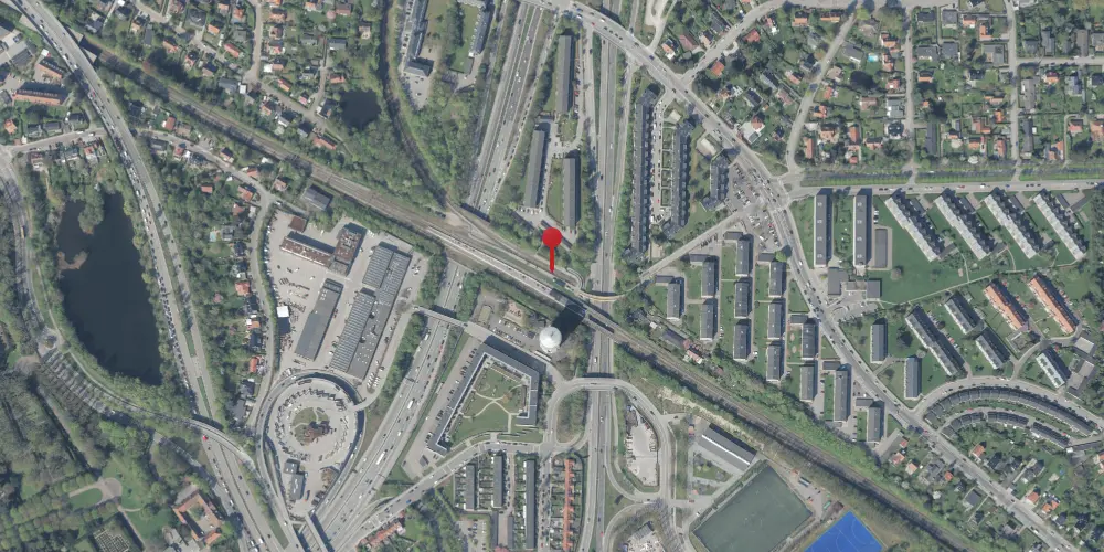 Historisk kort over Jægersborg Lokalbane Station