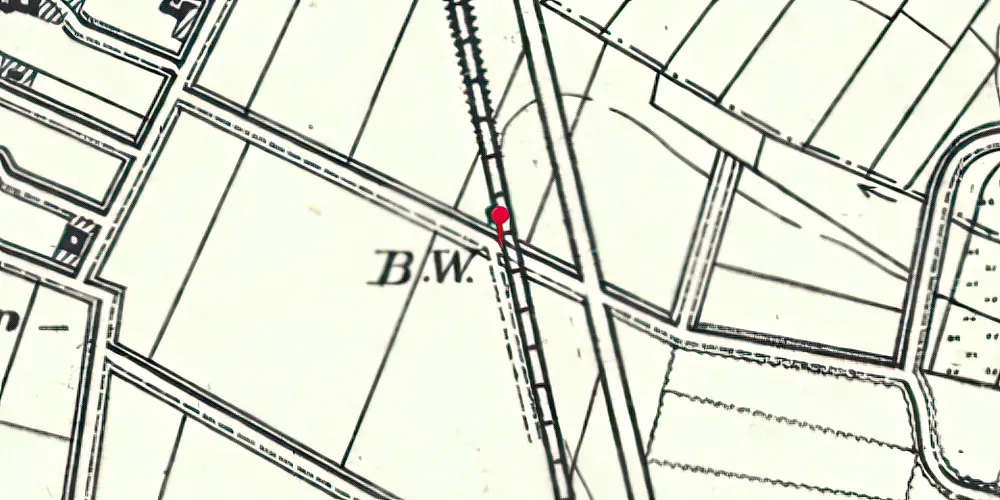 Historisk kort over Vollum Trinbræt