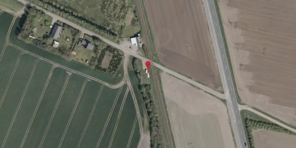 Historisk kort over Vollum Trinbræt