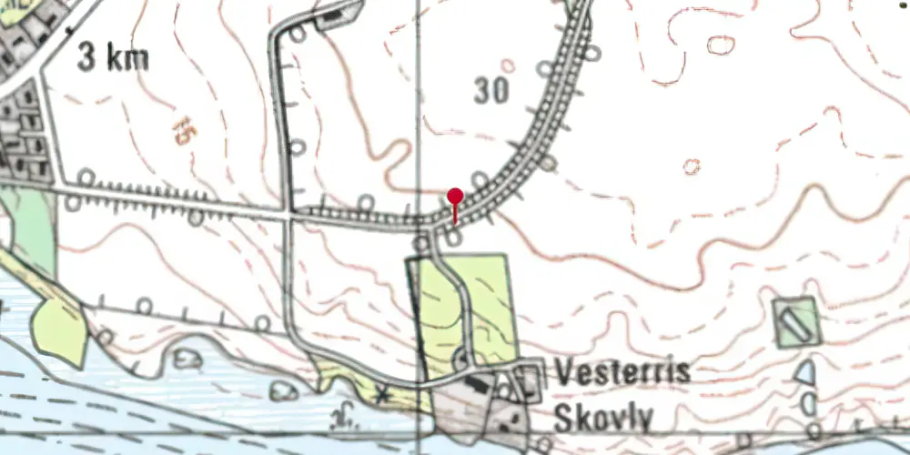 Historisk kort over Vesterris Trinbræt