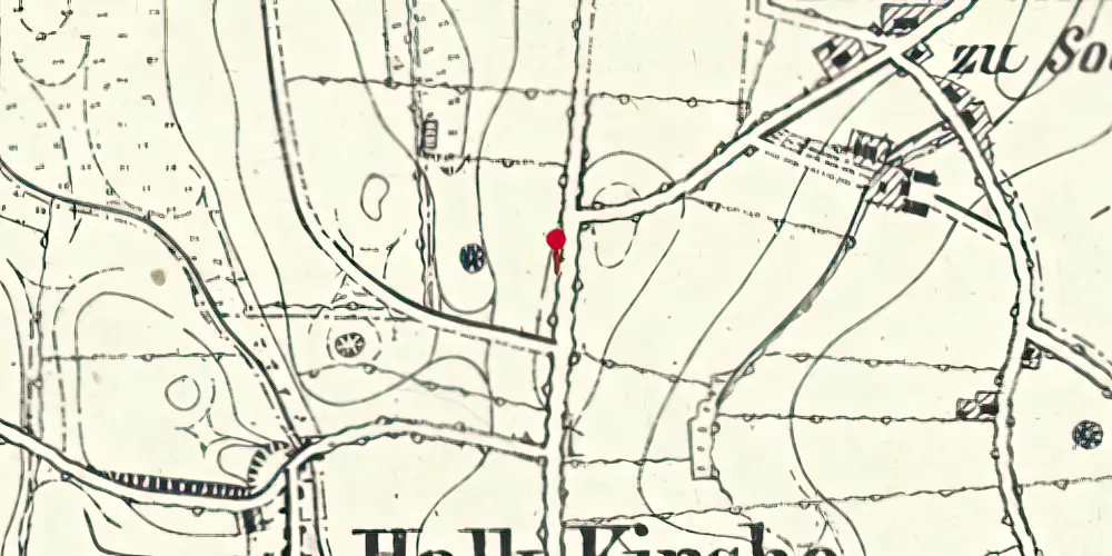 Historisk kort over Halk Station