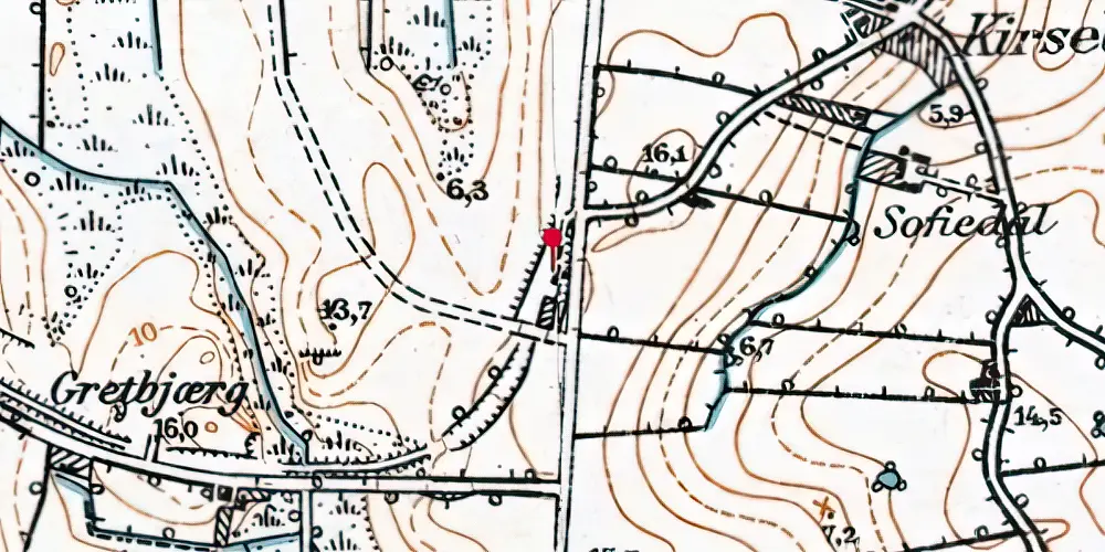 Historisk kort over Halk Station