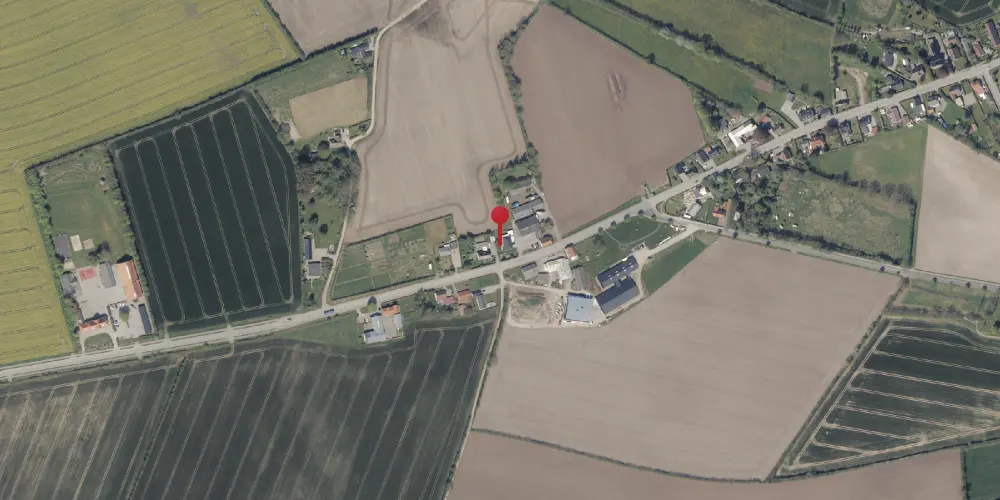 Historisk kort over Årøsund By Trinbræt med Sidespor Historisk kort over Årøsund By Trinbræt med Sidespor