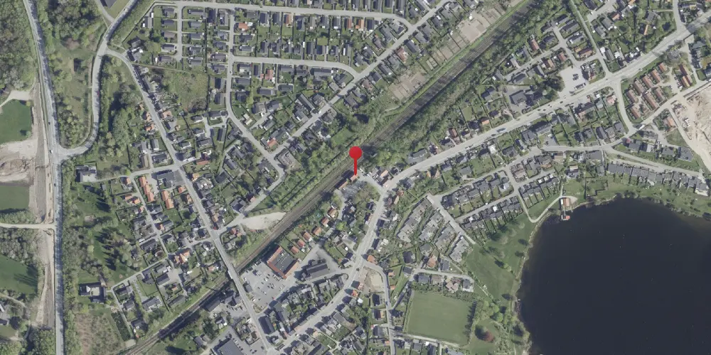 Historisk kort over Stilling Station [1924-1974]