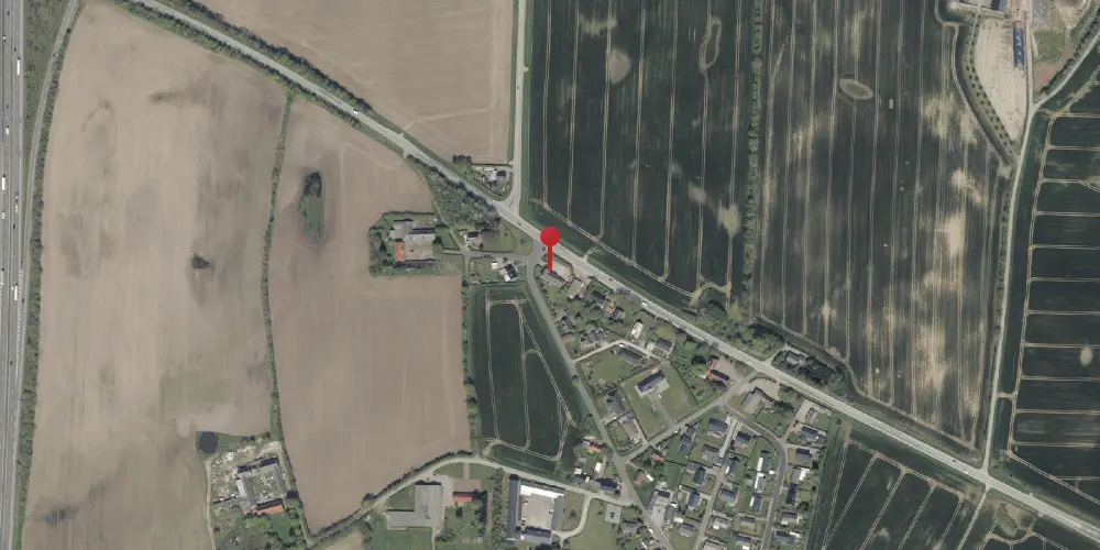 Historisk kort over Sønder Bramdrup Station