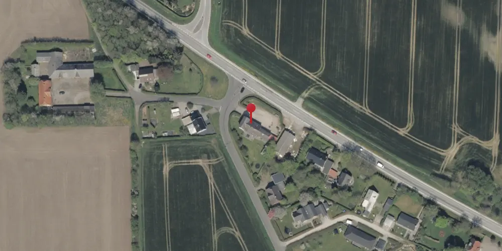 Historisk kort over Sønder Bramdrup Station